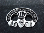 Pewter Claddagh Pin/Pendant (#JPEW6075)