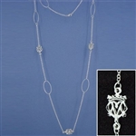 Pewter Long Luckenbooth Necklace (#JPEW6066)