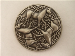 Pewter Celtic Horse Brooch (#PEW69)
