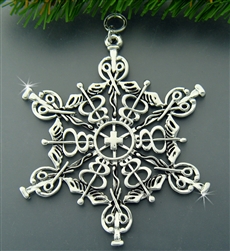 Pewter Medical SnowWondersÂ® Snowflake Ornament/Pendant (#SW5200)