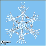 Pewter Archery SnowWondersÂ® Snowflake Ornament/Pendant (#SW5296)