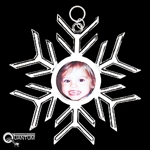 Pewter Family Photo SnowWondersÂ® Snowflake Ornament/Pendant (#SW5335)