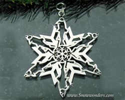 Pewter Fish SnowWondersÂ® Snowflake Ornament/Pendant (#SW5451)