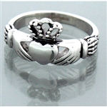 316 L Stainless Steel Petite Claddagh Ring (#S2)