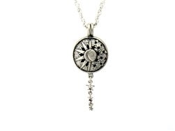 Celestial Aromatherapy Diffuser Pendant 24" Chain (#JPEW5824)
