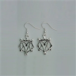 Pewter small Luckenbooth Earrings (#JPEW6071)