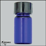 Cobalt Glass Bottle 5/8 Dram (#PBS)