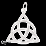 Sterling Silver Celtic Trinity Knot Pendant (#QA1)