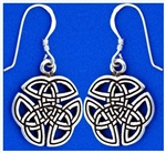 "Wings of an Angel" Celtic Trinity Knot Earrings (Rpew8)