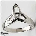Stainless Steel Trinity Knot Ring (#S32)