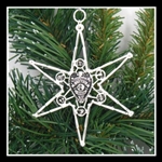 Pewter Police SnowWondersÂ® Snowflake Ornament/Pendant (#SW5170)