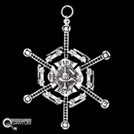 Pewter Firefighter SnowWondersÂ® Snowflake Ornament/Pendant (#SW5173)
