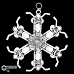 Pewter Motorcycle SnowWondersÂ® Snowflake Ornament (#SW5193)