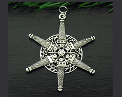 Pewter Lighthouse SnowWondersÂ® Snowflake Ornament/Pendant (#SW5211)