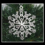 Pewter Scottish Thistle SnowWondersÂ® Snowflake Ornament/Pendant (#SW5233)