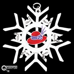 Pewter Red Hat SnowWondersÂ® Snowflake Ornament/Pendant (#SW5325)