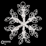 Pewter Football SnowWondersÂ® Snowflake Ornament/Pendant (#SW5791)