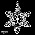 Pewter Santa Claus SnowWondersÂ® Snowflake Ornament/Pendant (#SW5797)